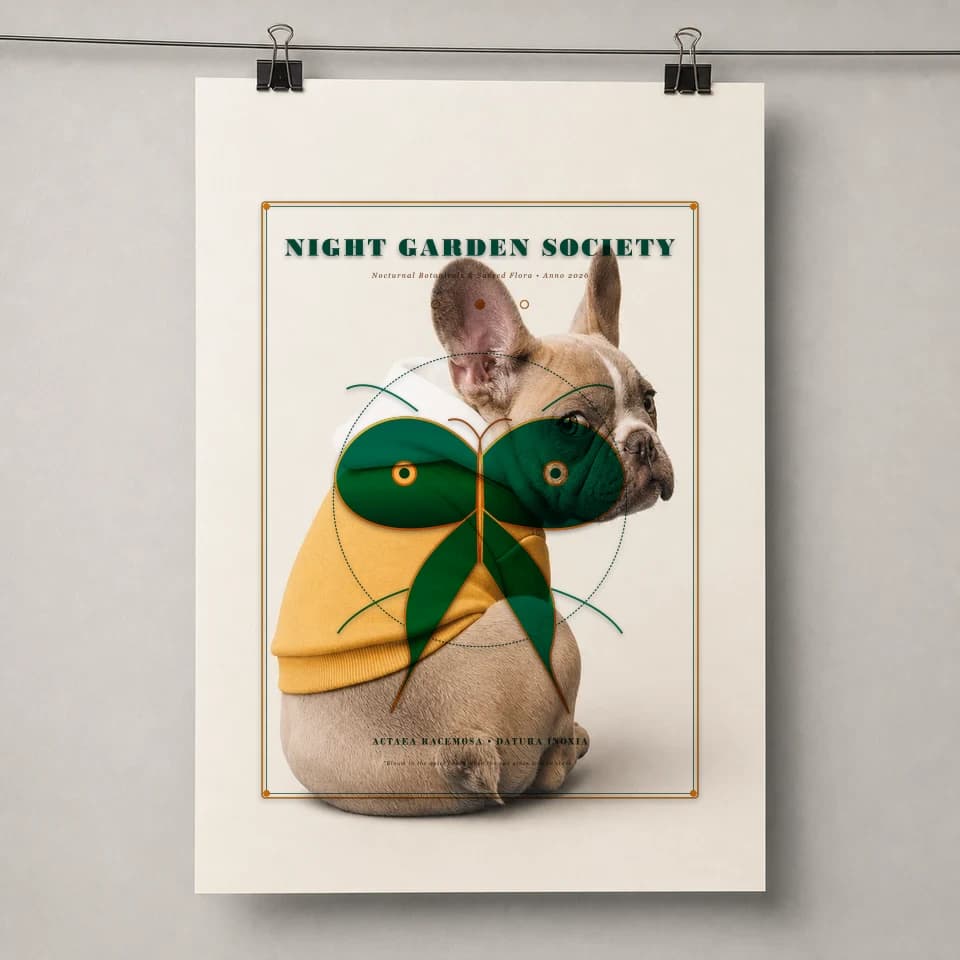 Night Garden Society on Gallery Poster